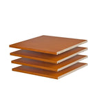 Lot de 4 petites étagères 100% bois massif pour armoires de garde-robe familiale