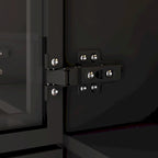 47,2 Grande Armoire LED Lumineuse Placard à Portes en Verre Entièrement en Verre