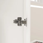 47,2 Grande Armoire LED Lumineuse Placard à Portes en Verre Entièrement en Verre