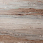 Table basse contemporaine en faux cuir marron