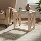 Hampton Solid Wood Unfinished Narrow End Table