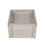 Table d'appoint étroite en bois massif non fini