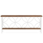 Table de canapé longue de 70,9 pouces, console industrielle - 70,9 L 11,8 P 31,9 H