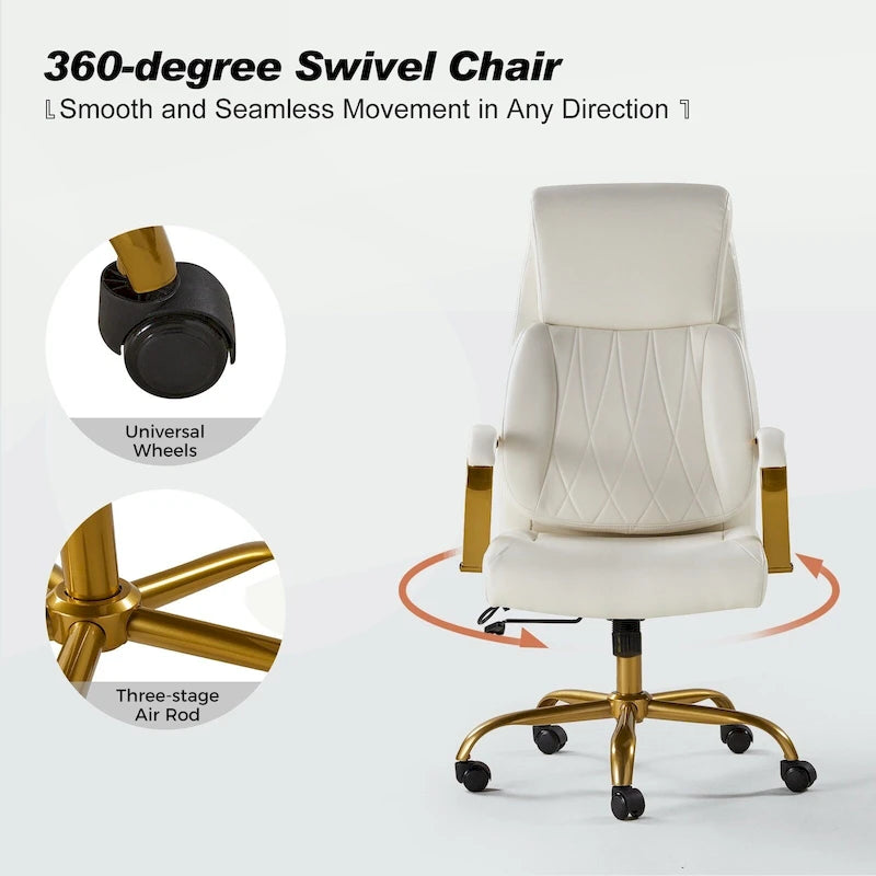 Chaise de bureau ergonomique avec support lombaire