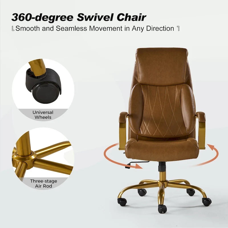 Chaise de bureau ergonomique avec support lombaire
