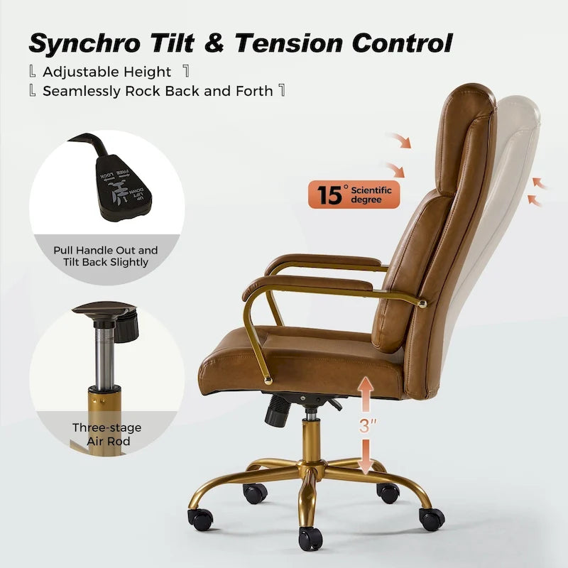 Chaise de bureau ergonomique avec support lombaire