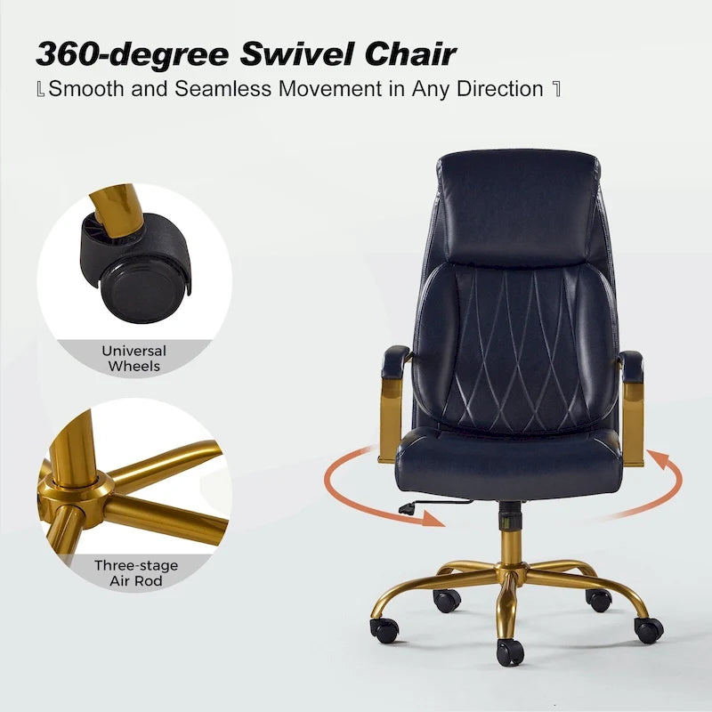 Chaise de bureau ergonomique avec support lombaire