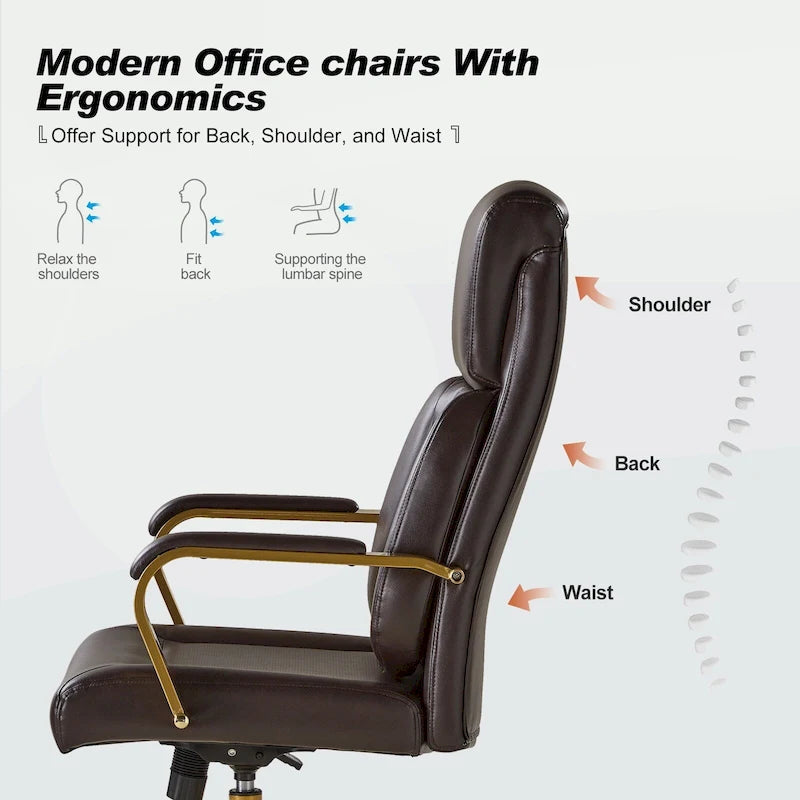 Chaise de bureau ergonomique avec support lombaire