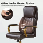 Chaise de bureau ergonomique avec support lombaire