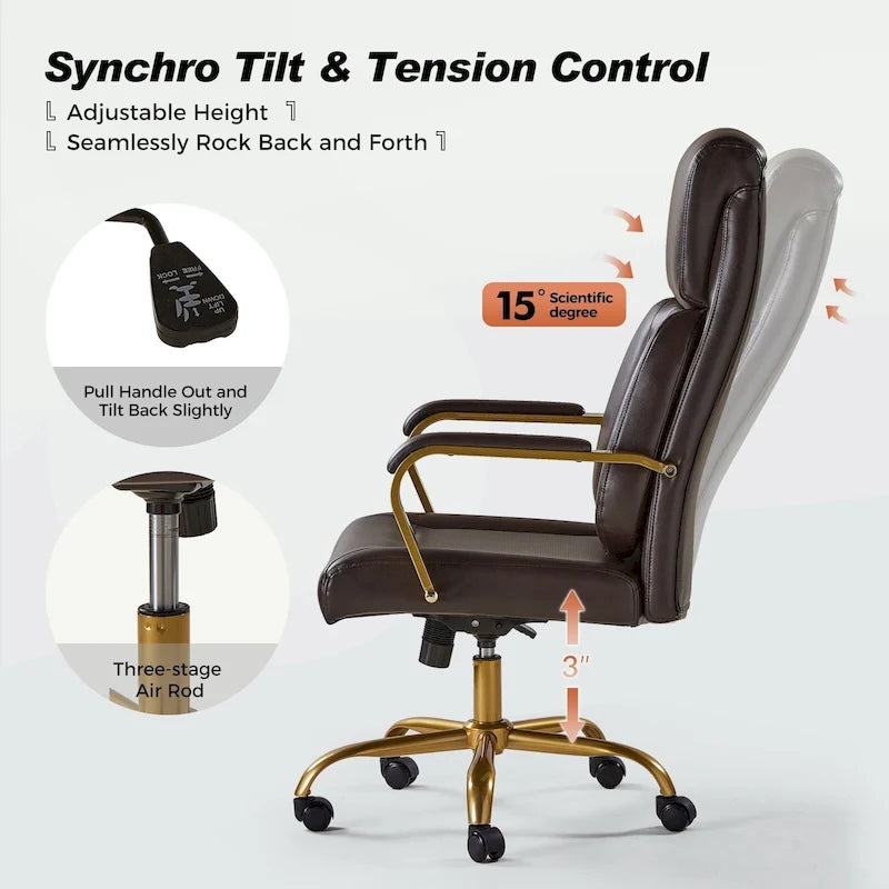 Chaise de bureau ergonomique avec support lombaire