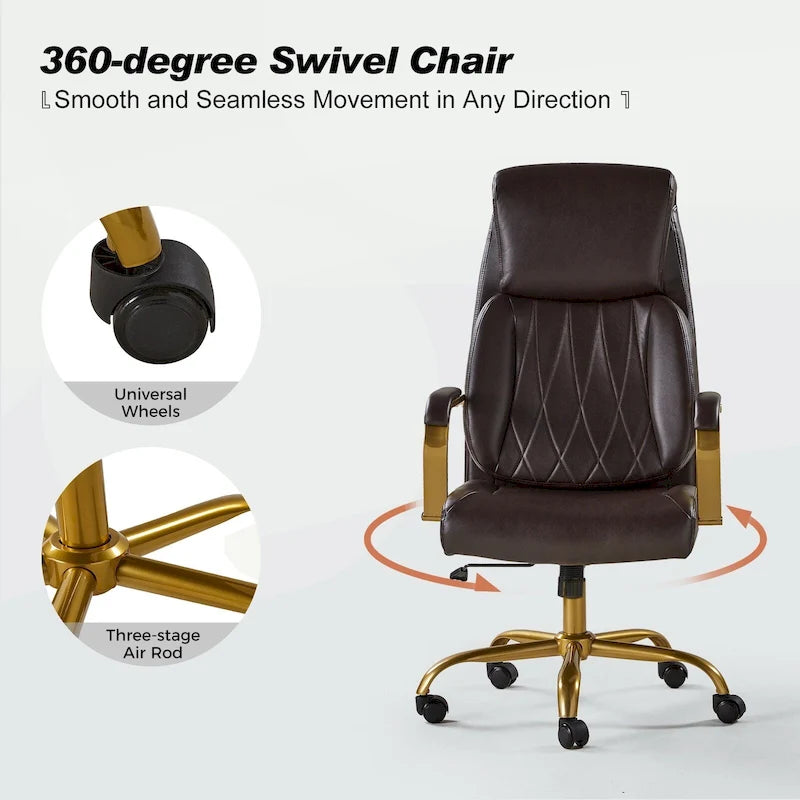 Chaise de bureau ergonomique avec support lombaire