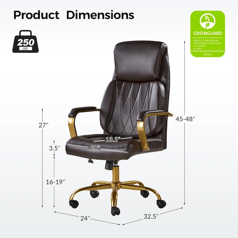 Chaise de bureau ergonomique avec support lombaire