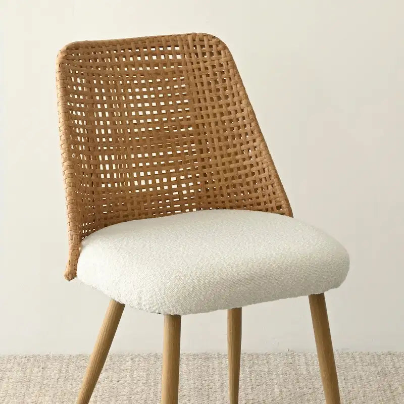 Chaise de salle à manger tapissée en tissu (lot de 4)