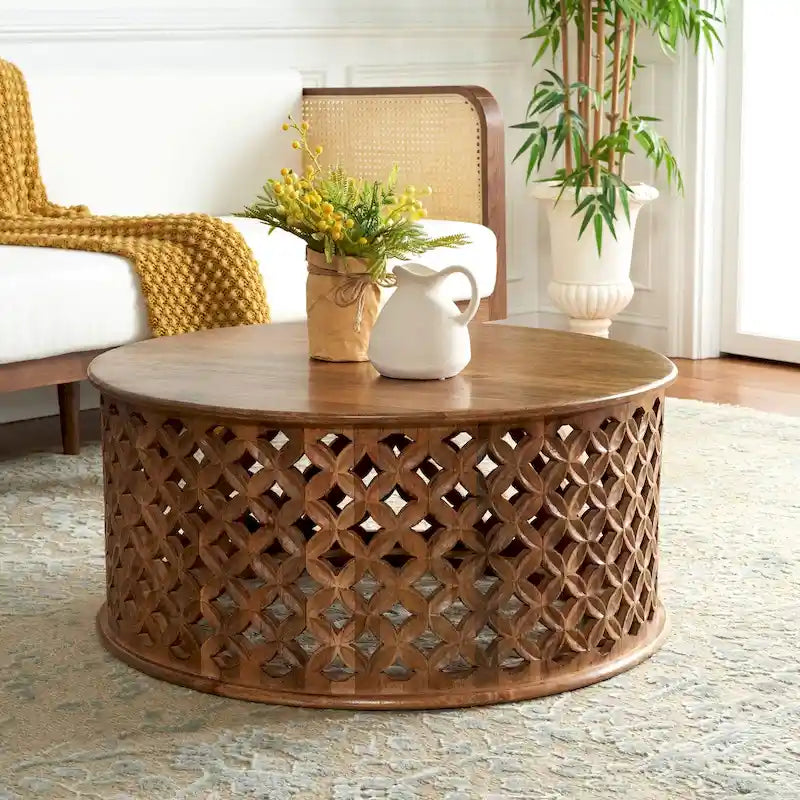 Table basse ronde - 35 L x 35 P x 16 H - 35Lx35Px16H