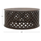 Table basse ronde - 35 L x 35 P x 16 H - 35Lx35Px16H