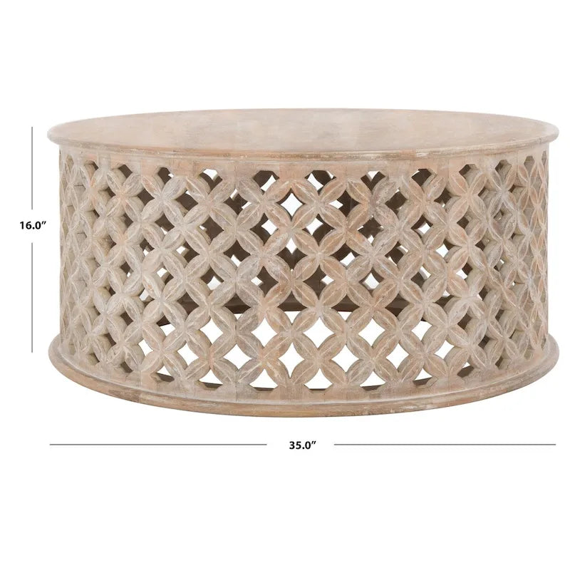 Table basse ronde - 35 L x 35 P x 16 H - 35Lx35Px16H