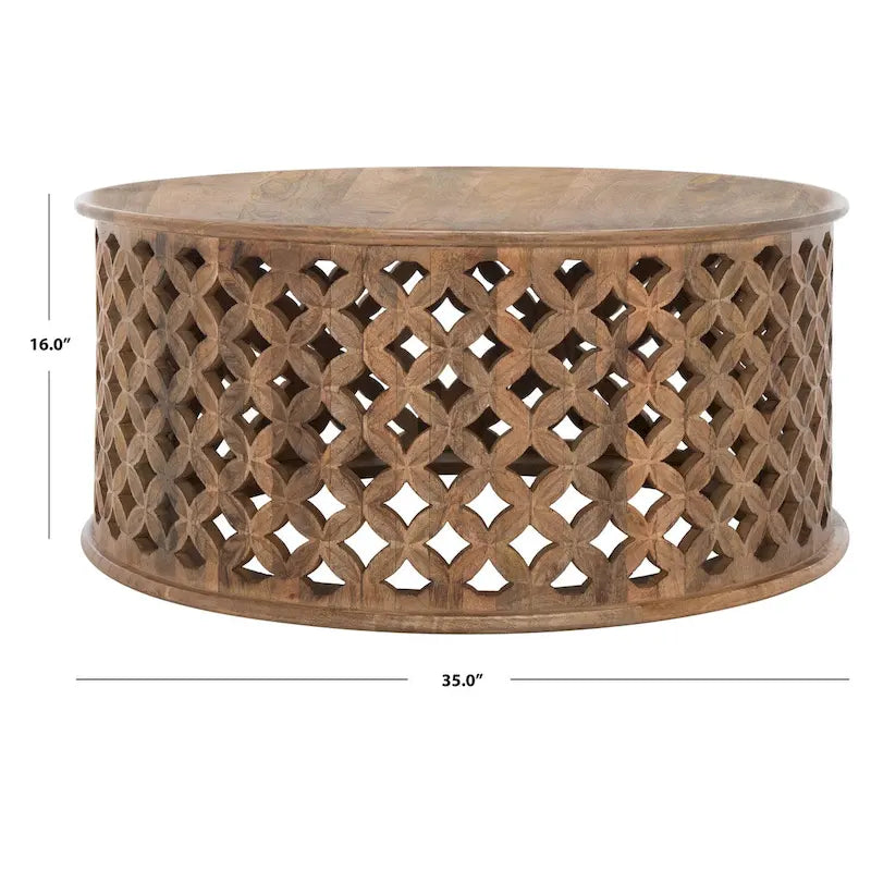 Table basse ronde - 35 L x 35 P x 16 H - 35Lx35Px16H