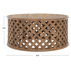 Table basse ronde - 35 L x 35 P x 16 H - 35Lx35Px16H