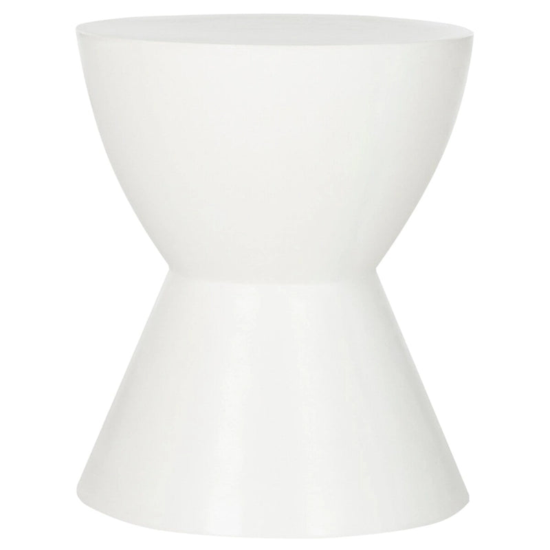 Table d'appoint en béton pour l'intérieur et l'extérieur – 14.9 x 14.9 x 17.7 – 15Px15Lx18H