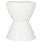 Table d'appoint en béton pour l'intérieur et l'extérieur – 14.9 x 14.9 x 17.7 – 15Px15Lx18H