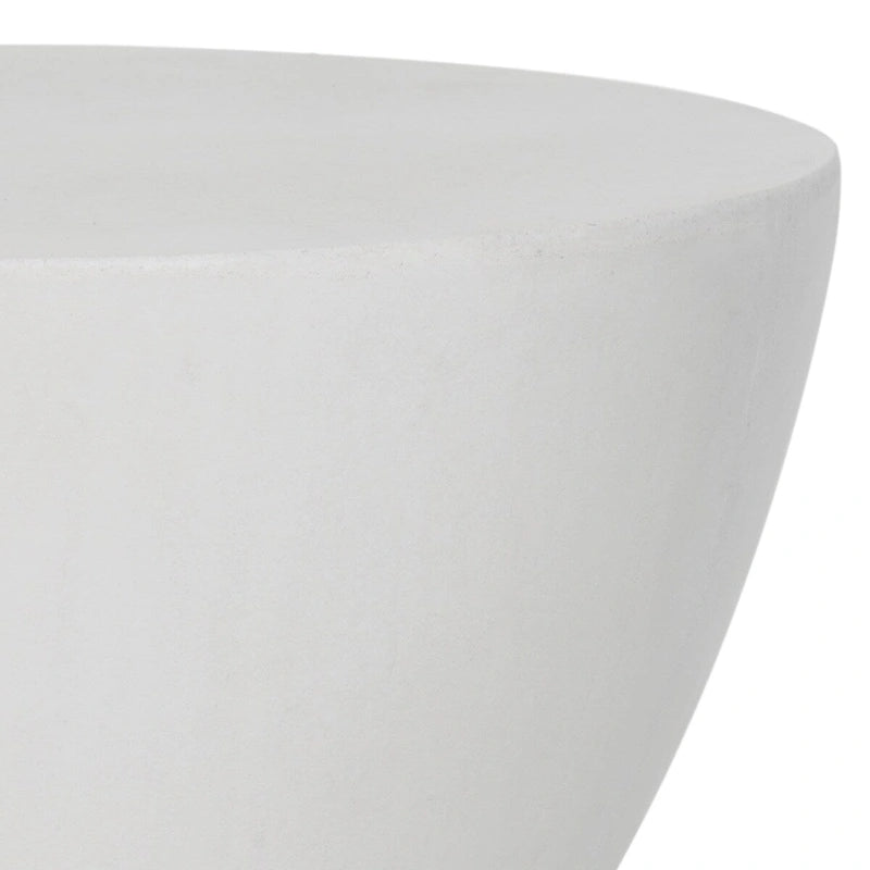 Table d'appoint en béton pour l'intérieur et l'extérieur – 14.9 x 14.9 x 17.7 – 15Px15Lx18H