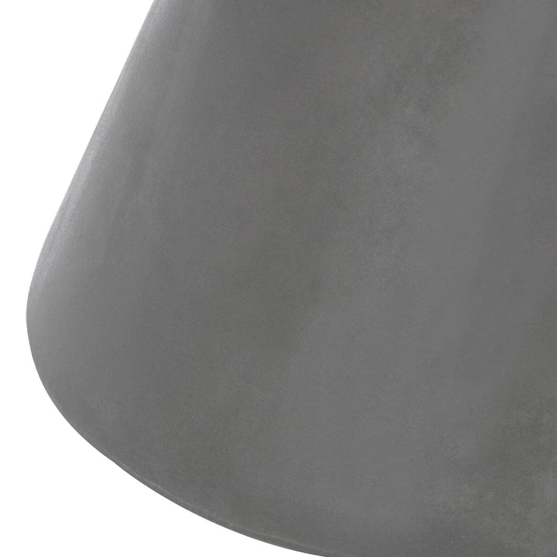 Table d'appoint en béton pour l'intérieur et l'extérieur – 14.9 x 14.9 x 17.7 – 15Px15Lx18H
