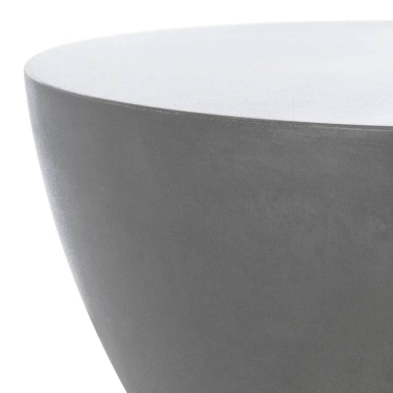 Table d'appoint en béton pour l'intérieur et l'extérieur – 14.9 x 14.9 x 17.7 – 15Px15Lx18H