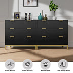 Commode noire à 3 tiroirs de 31,5 W, organisateur de rangement moderne en bois pour chambre à coucher