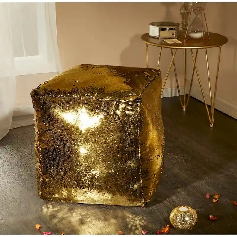 Pouf sirène à paillettes réversibles