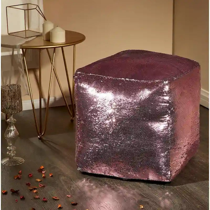 Pouf sirène à paillettes réversibles