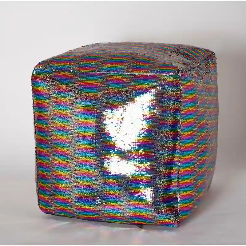 Pouf sirène à paillettes réversibles