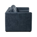 Canapé-lit convertible extractible en cuir de 82 po – Cuir véritable pleine fleur italien