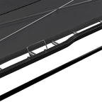 Canapé-lit convertible extractible en cuir de 82 po – Cuir véritable pleine fleur italien