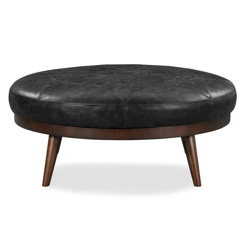 Pouf Gio - Cuir véritable pleine fleur italien
