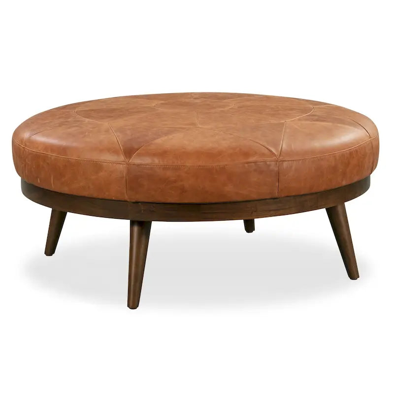 Pouf Gio - Cuir véritable pleine fleur italien