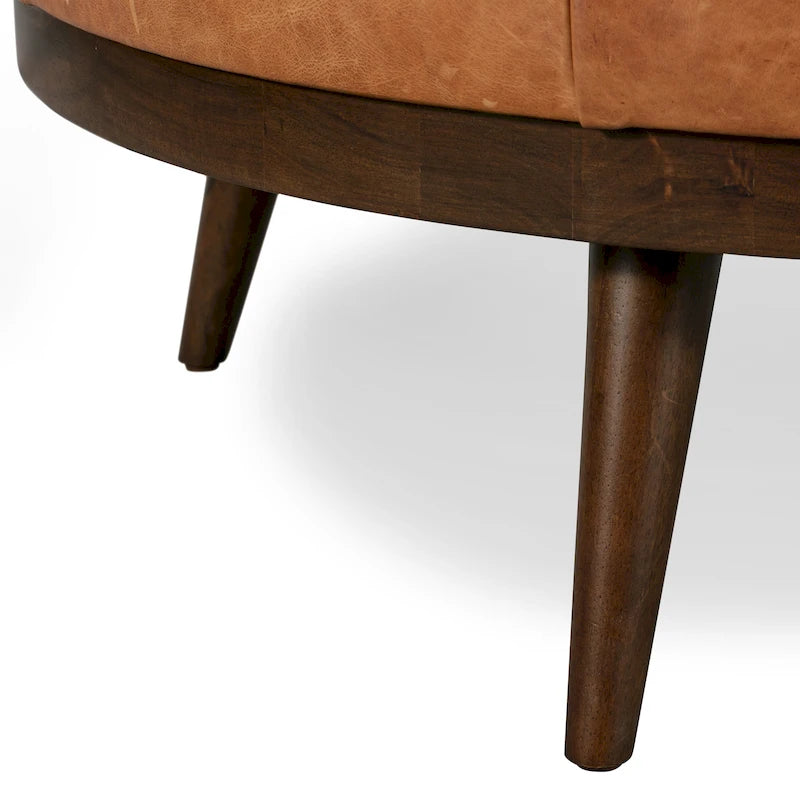 Pouf Gio - Cuir véritable pleine fleur italien