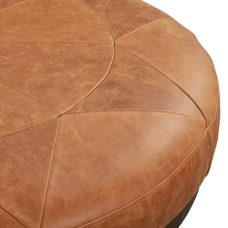 Pouf Gio - Cuir véritable pleine fleur italien