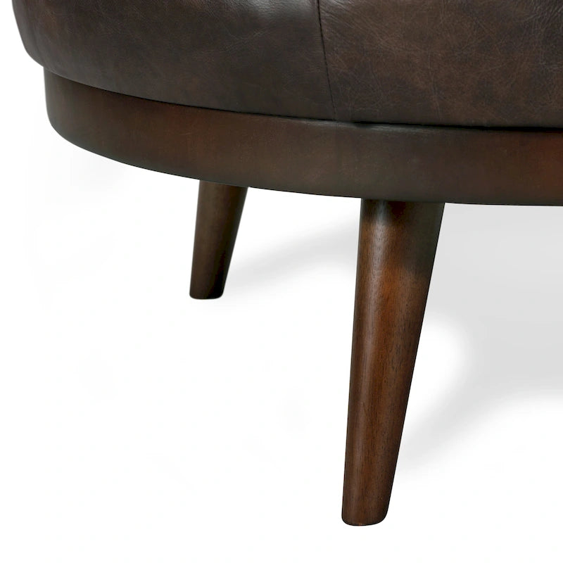 Pouf Gio - Cuir véritable pleine fleur italien