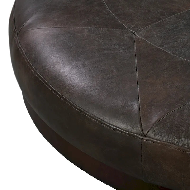 Pouf Gio - Cuir véritable pleine fleur italien