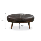 Pouf Gio - Cuir véritable pleine fleur italien
