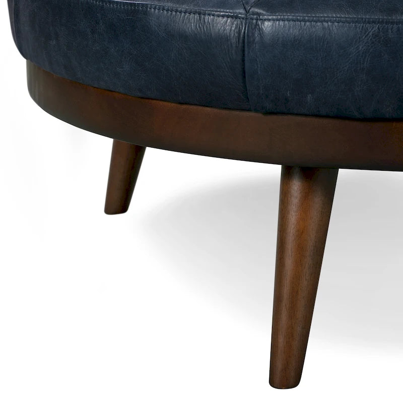 Pouf Gio - Cuir véritable pleine fleur italien