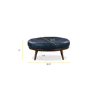 Pouf Gio - Cuir véritable pleine fleur italien