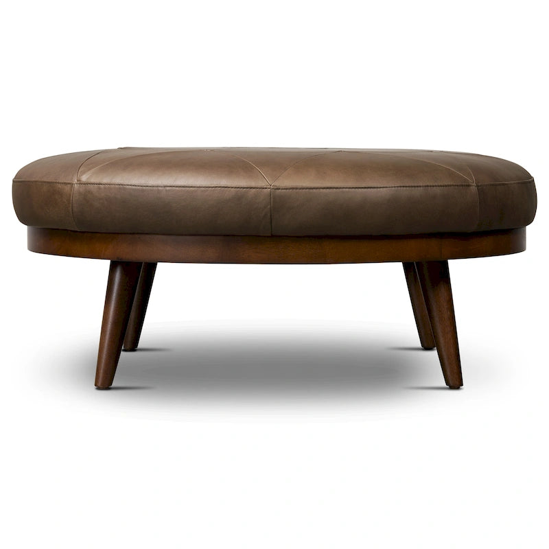 Pouf Gio - Cuir véritable pleine fleur italien