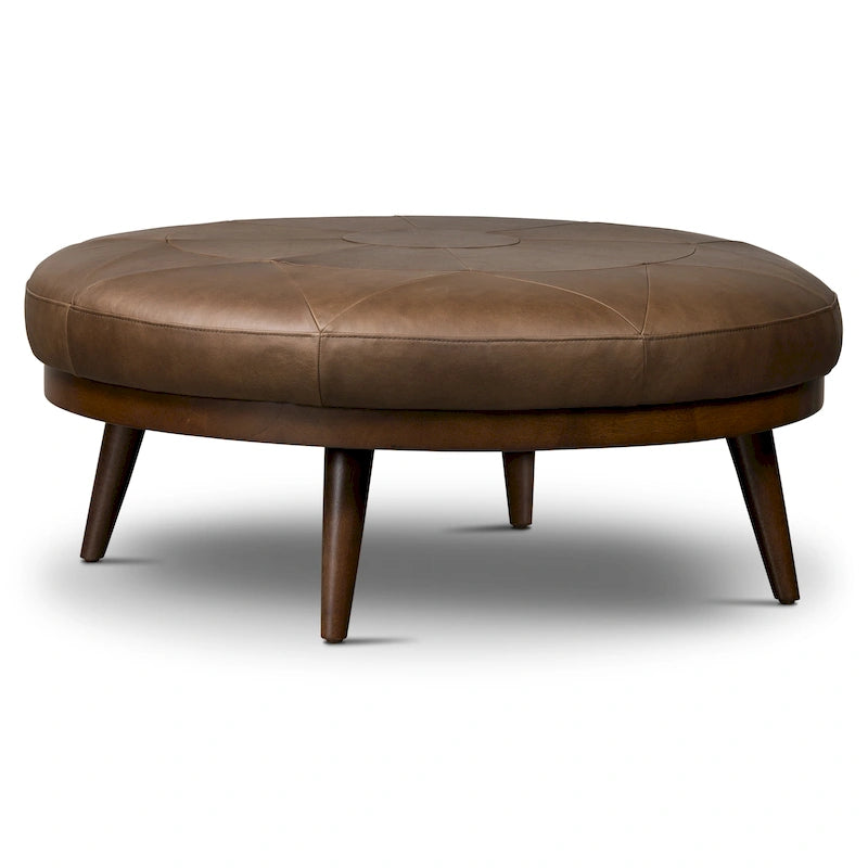 Pouf Gio - Cuir véritable pleine fleur italien