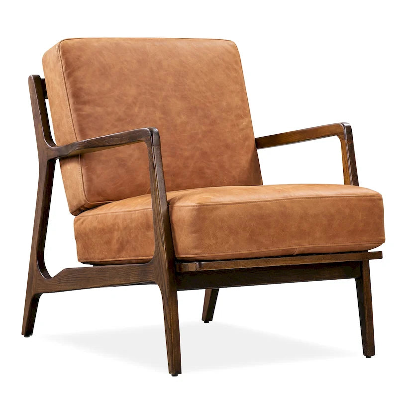 Fauteuil en cuir - Cuir véritable italien pleine fleur