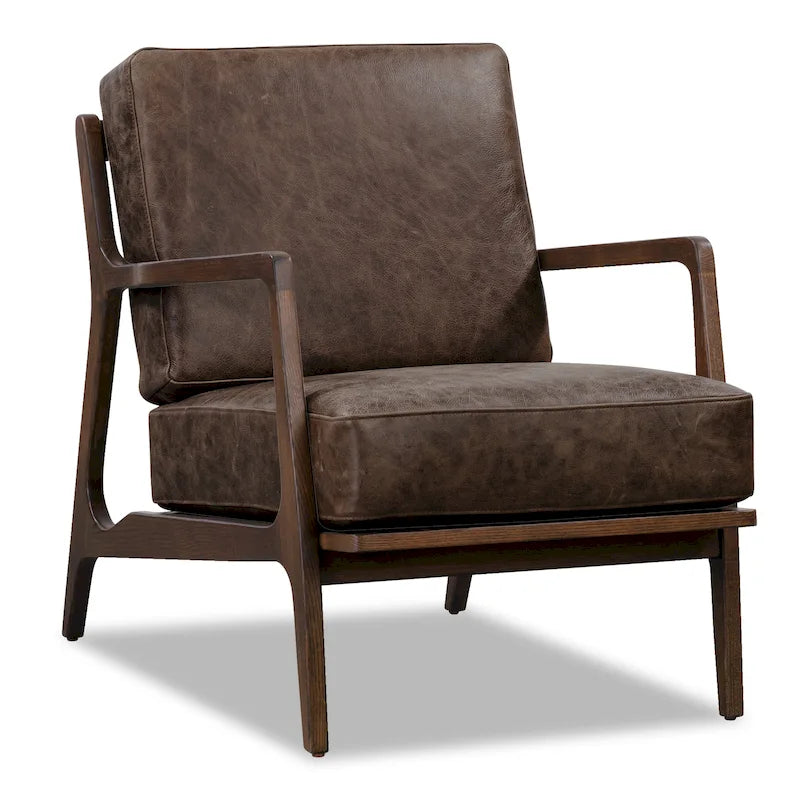 Fauteuil en cuir - Cuir véritable italien pleine fleur