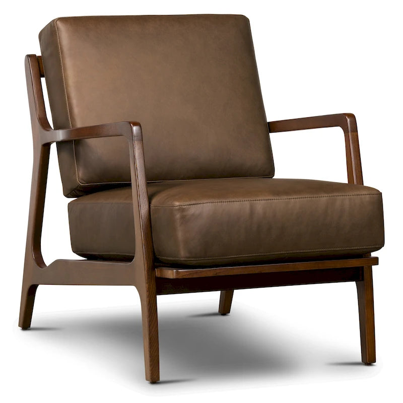 Fauteuil en cuir - Cuir véritable italien pleine fleur