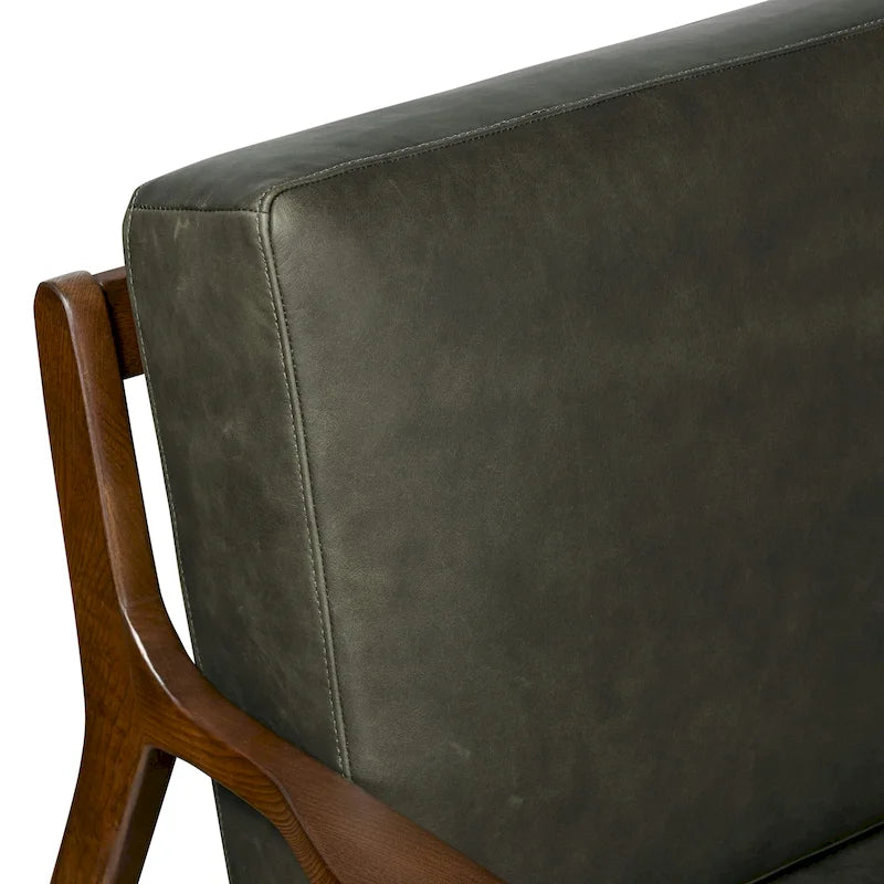Fauteuil en cuir - Cuir véritable italien pleine fleur