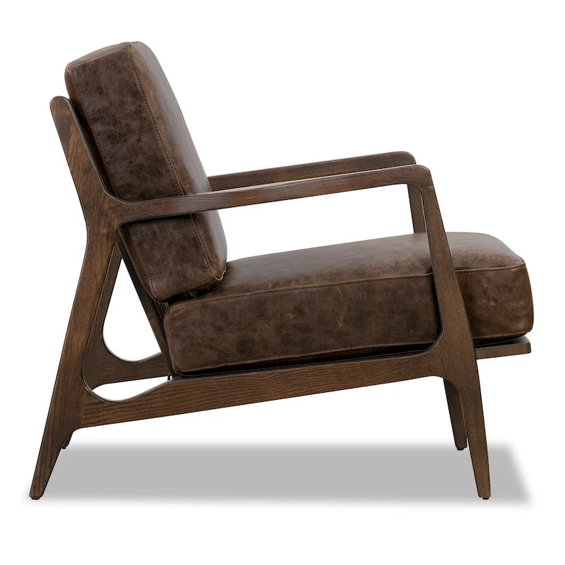 Fauteuil en cuir - Cuir véritable italien pleine fleur