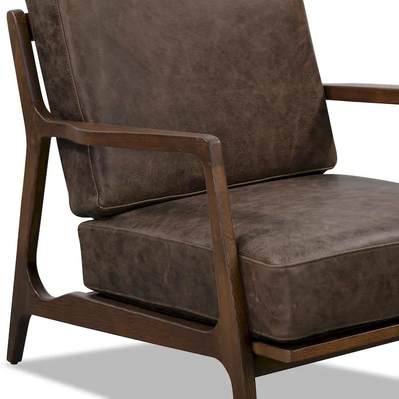 Fauteuil en cuir - Cuir véritable italien pleine fleur